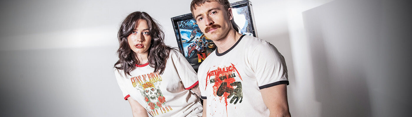 Sköna retroringade t-shirtar
