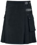 Kilt, Black Premium by EMP, Halvlång kjol