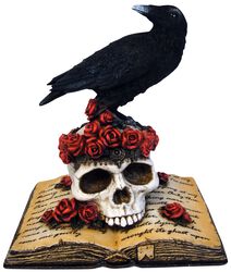Heartaches Reflection - Crow on Skull, Nemesis Now, Staty