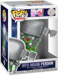 MTV Moon Person (Pop! AD Icons) vinylfigur nr 201, MTV, Funko Pop!