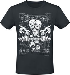 T-shirt med stort framsidestryck, Gothicana by EMP, T-shirt