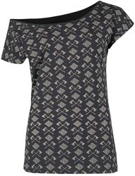 T-shirt med yxor och keltiska knutar, Black Premium by EMP, T-shirt