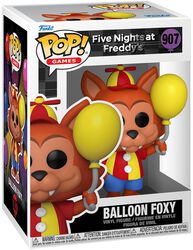 Security Breach - Balloon Foxy vinylfigur nr 907, Five Nights At Freddy's, Funko Pop!