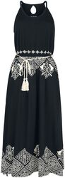 Långklänning med keltisk utsmyckning, Black Premium by EMP, Långklänning