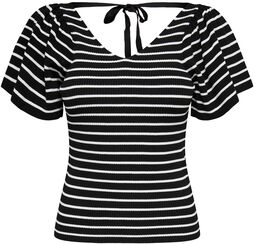 Onlleelo Stripe Back V-Neck Top, Only, T-shirt