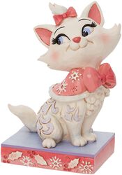 Marie with snowflake cape, Aristocats, Staty