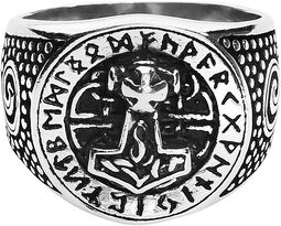 Silver Thor's Hammer, Toltecs Amulet, Ring