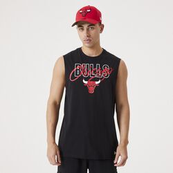 Script sleeveless T-shirt - Chicago Bulls, New Era - NBA, Linnen