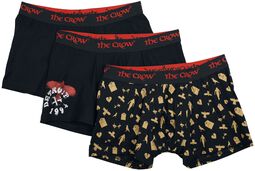 Gothicana X The Crow - set med tre par boxershorts, Gothicana by EMP, Boxers