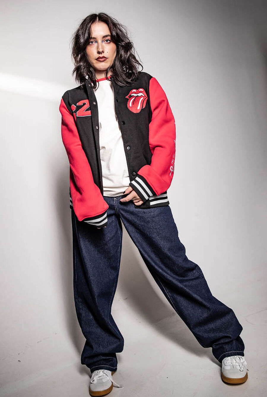 Outfit Collegejacke Rolling Stones