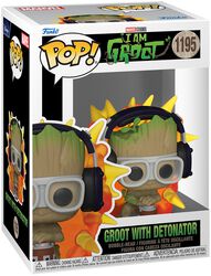 I am Groot - Groot with detonator vinylfigur nr 1195, Guardians Of The Galaxy, Funko Pop!