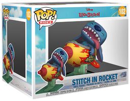 Stitch in Rocket (Pop! Rides) vinylfigur nr 102, Lilo & Stitch, Funko Pop!
