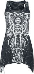 Spiritual elephant lace panel vest, Innocent, Topp