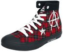 Checkered Anarchy Sneaker, Full Volume by EMP, Höga sneakers