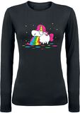 Unicorn Rainbow Unicorn, Unicorn, Långärmad tröja