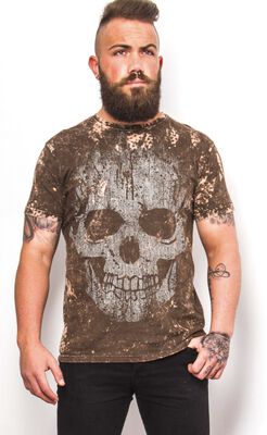 Rock Rebel by EMP zwart/roze T-shirt met print en strikje bij de hals - Dames - S Rock Rebel by EMP zwart/roze T-shirt met print en strikje bij de hals - Dames - S
