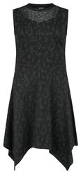 Dress With Runes Alloverprint, Black Premium by EMP, Halvlång klänning