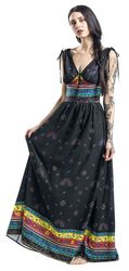 Megan Fiesta Maxi Dress, Voodoo Vixen, Långklänning