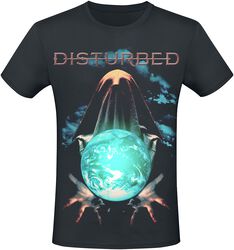 Glowing Orb Globe, Disturbed, T-shirt