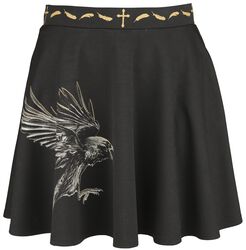 Gothicana X The Crow - kjol, Gothicana by EMP, Kort kjol