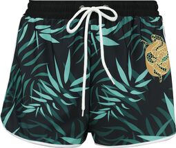 Swim Shorts With Palm Trees, RED by EMP, Bikini-underdel
