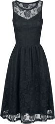 Sleeveless Lace Dress, Gothicana by EMP, Halvlång klänning