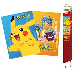 Set med 2 posters i chibidesign, Pokémon, Poster