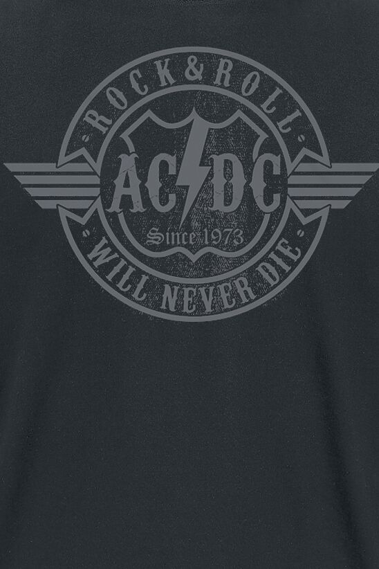Rock & Roll Will Never Die AC/DC Tshirt EMP