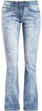 Grace - ljusblå tvättade jeans med bootcut, Black Premium by EMP, Jeans