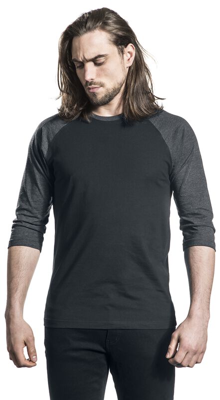 Contrast 3/4 Sleeve Raglan Tee | Urban Classics Långärmad tröja | EMP