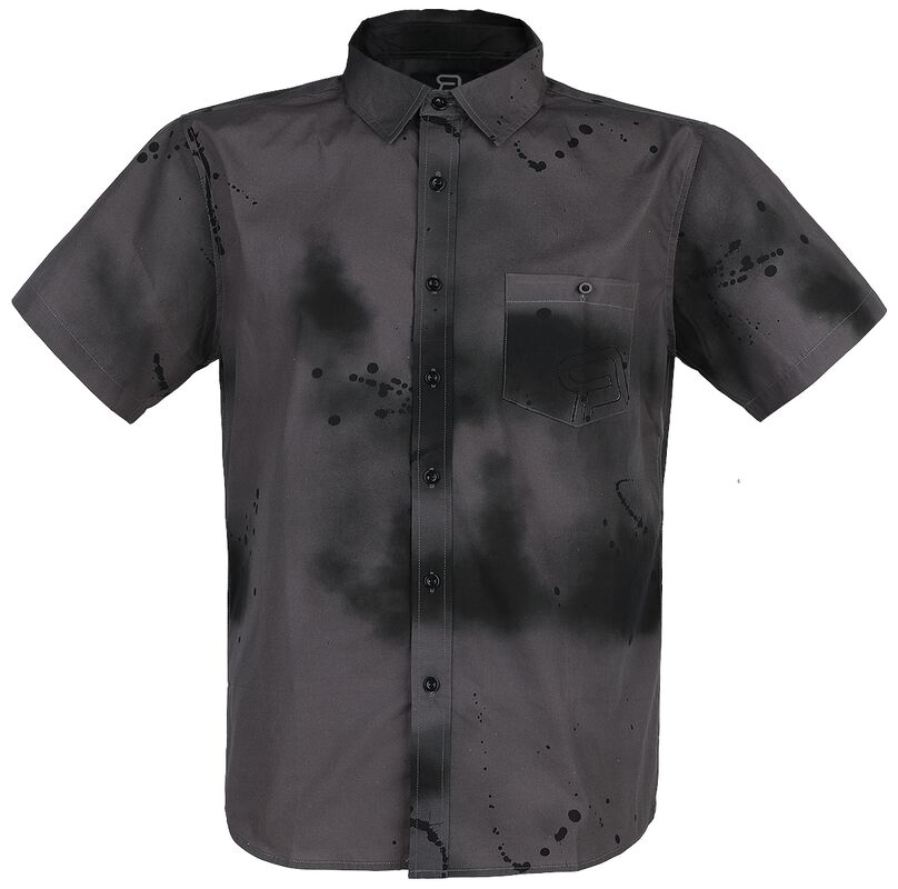Kortärmad skjorta med airbrush-effekter