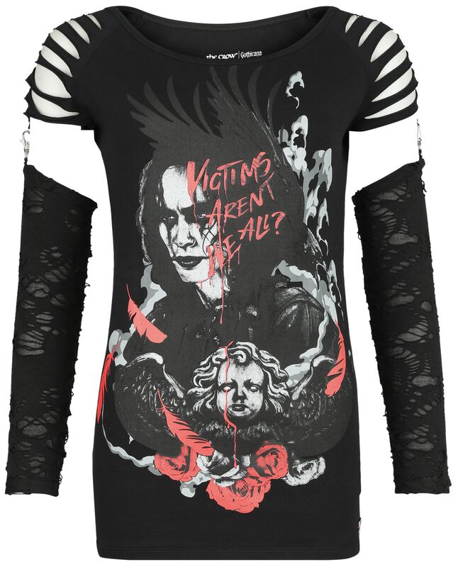 Gothicana X The Crow - långärmad tröja