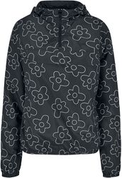 Ladies’ AOP sweatshirt jacket, Urban Classics, Vindjacka