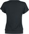 Sport och Yoga - Ledig svart T-shirt med detaljerat tryck