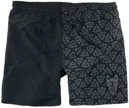 Swim Shorts With Celtic Print, Black Premium by EMP, Badbyxor