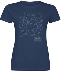 Leia Christmas sketch, Star Wars, T-shirt