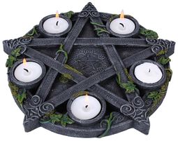 Wiccan Pentagram Tealight Holder, Nemesis Now, Värmeljus-hållare