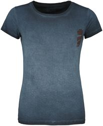T-shirt med dolktryck, Rock Rebel by EMP, T-shirt