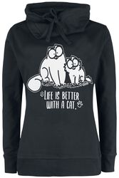Life Is Better With A Cat, Simon' s Cat, Sweatshirt