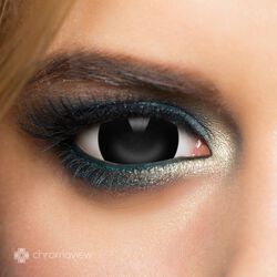 Chromaview Mini Sclera Black Daily Disposable Contact Lenses, Chromaview, Kontaktlins