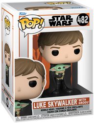 Luke Skywalker with Grogu vinylfigur 482, Star Wars, Funko Pop!