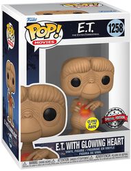 E.T- with Glowing Heart (GITD) vinylfigur nr 1258, E.T. - The Extra-Terrestrial, Funko Pop!