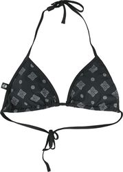 Bikini Top With Celtic Prints, Black Premium by EMP, Bikini-överdel