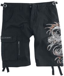 Shorts med draktryck, Black Premium by EMP, Shorts