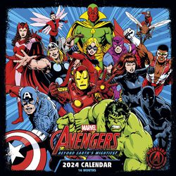 Väggkalender 2024, Avengers, Kalender