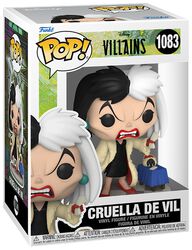 Cruella se Vil vinylfigur nr 1083, Disney Villains, Funko Pop!