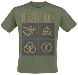 Green Symbols, Led Zeppelin, T-shirt