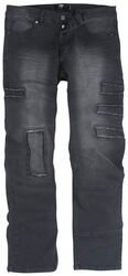 Jeans med slitageeffekter, Black Premium by EMP, Jeans