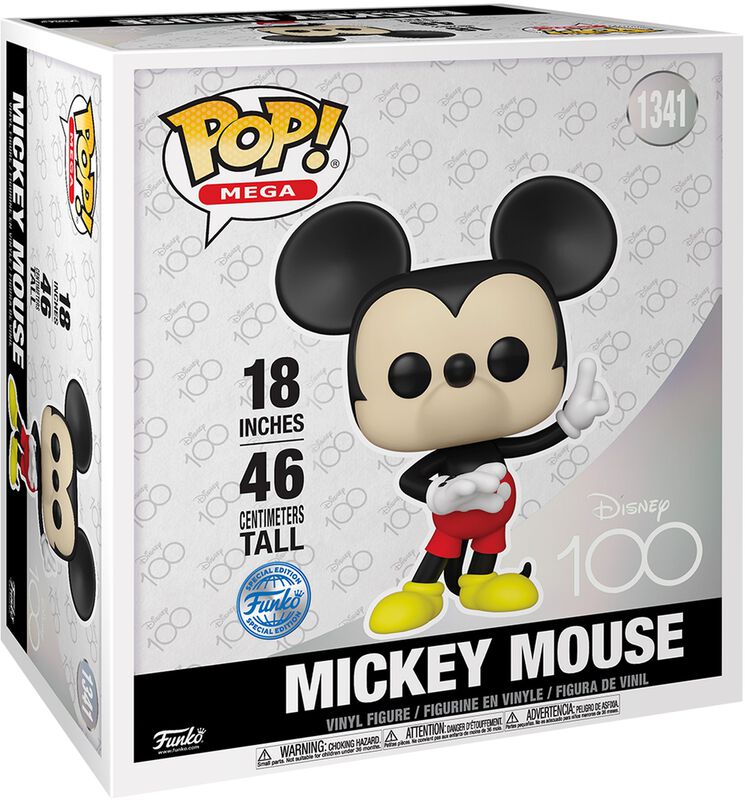 Disney 100 - Mickey Mouse (Mega Pop!) vinyl figurine no. 1341