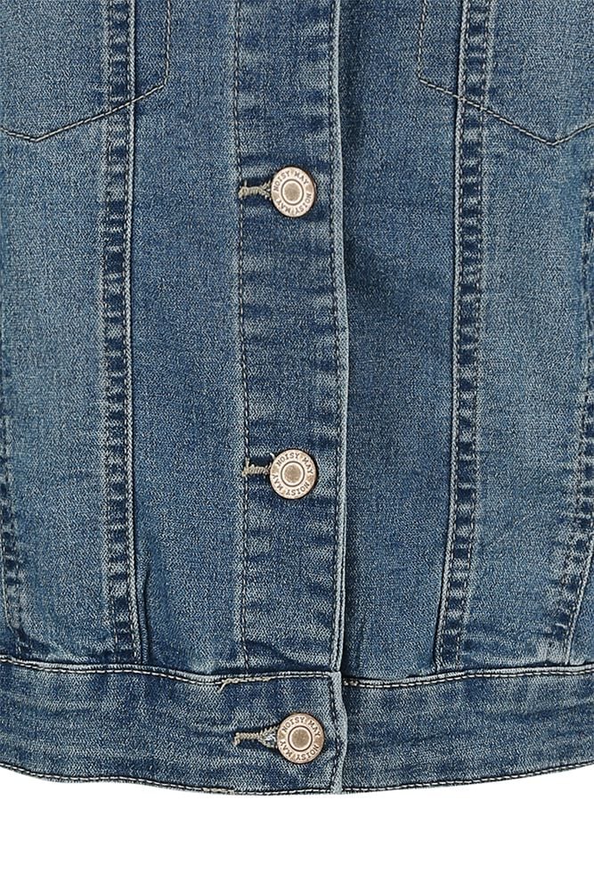 NOISY MAY NMDEBRA L/S BLACK DENIM JACKET NOOS Dames Jas Maat L